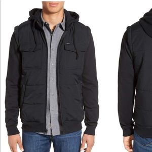 RCVA ‘Stealth’ Puffer Fleece Hooded Jacket